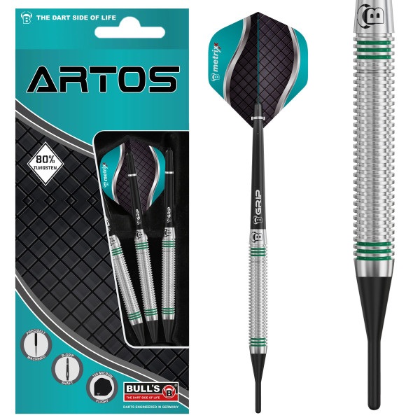 BEAZD Artos AR1 Softdart, Mint 80% Tungsten - Professional Softdart-Set