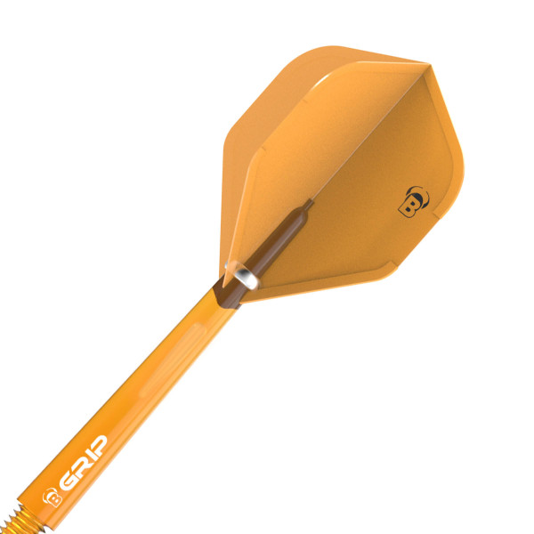 BEAZD DragonFlight | Set of 3 Flights | Orange - Premium Dart-Flights | Standard