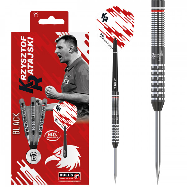 BULL'S Krzysztof Ratajski Generation 2 Black Edition Steel Dart