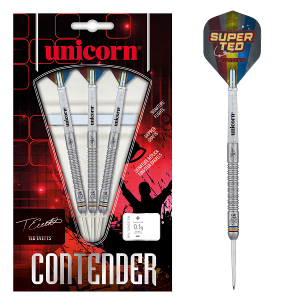 Unicorn Contender Ted Evetts Phase 2 Steel Darts | 23 Gr.