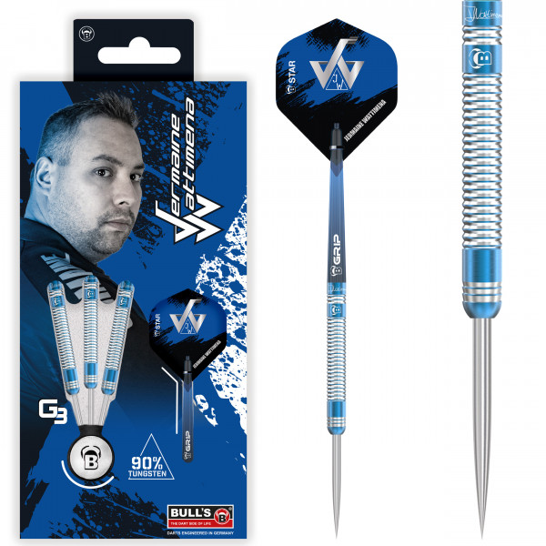 BULL'S Jermaine Wattimena G3 Steel Dart, 90 % Tungsten