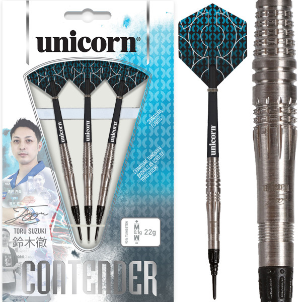 Unicorn Contender Toru Suzuki Phase 2 Soft Darts | 22 Gr.