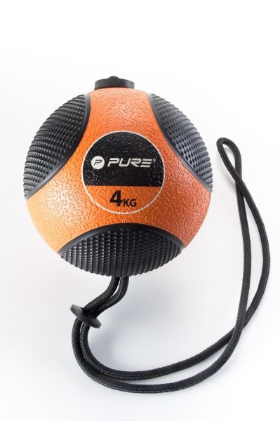 Original Pure 2Improve Medizinball mit Seil | 4 kg
