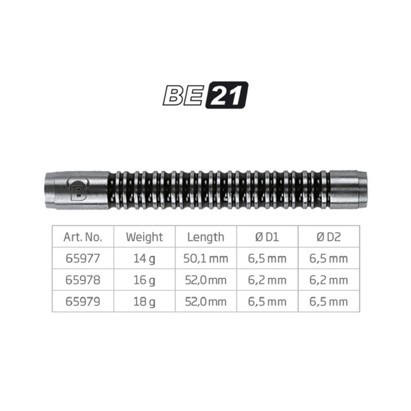 BEAZD BE-21 Soft Dart Barrel - Professional Softdart-Set