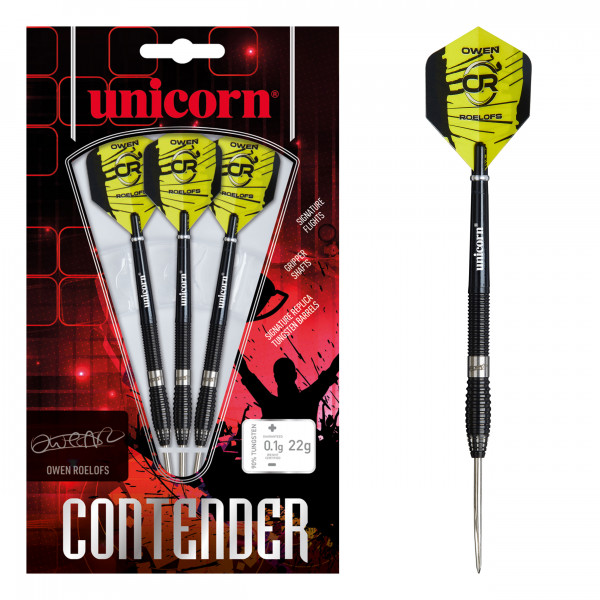 Unicorn Contender Owen Roelofs 22g Steel Tip 90% Tungsten | 22 Gr.