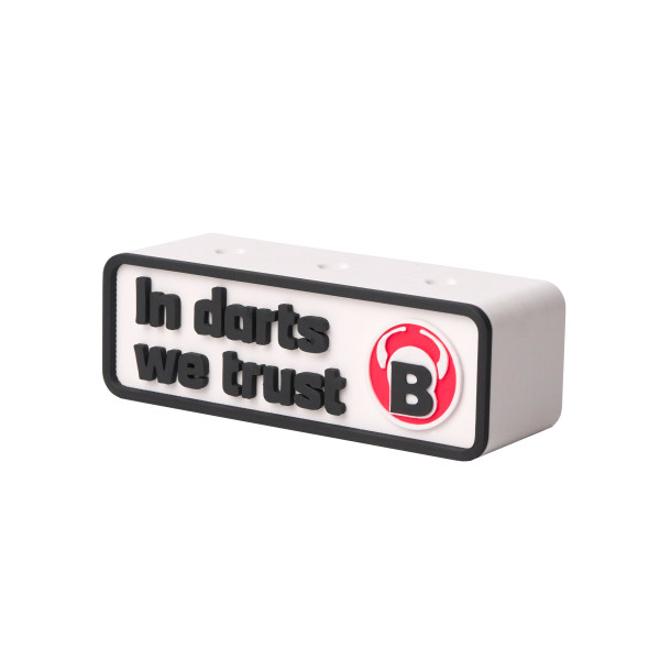 BULL'S Darthalter 1 Set Eckig Weiß