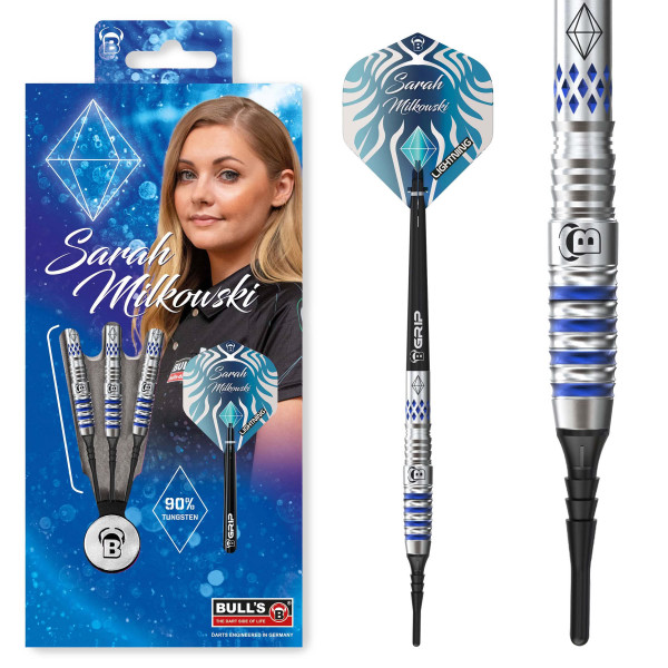 BEAZD Sarah Milkowski Soft Dart, 90 % Tungsten - Professional Softdart-Set | 20 Gr.