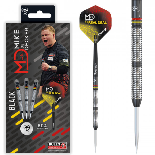 BULL'S Mike de Decker Black Edition Steel Dart