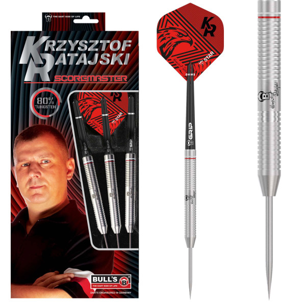 BEAZD Krzysztof Ratajski Scoremaster Steel Dart - Professional Steeldart-Set
