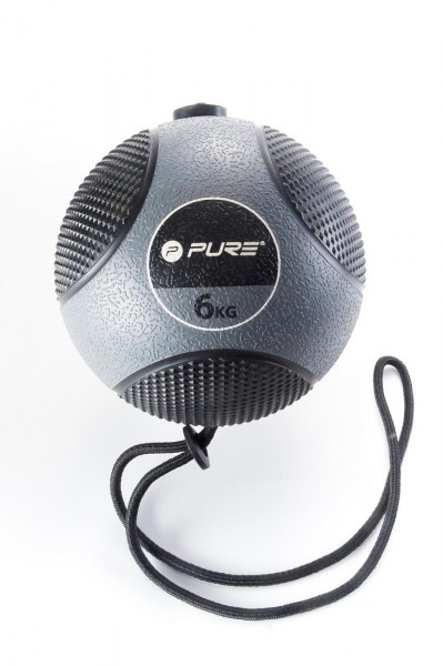 Original Pure 2Improve Medizinball mit Seil | 6 kg
