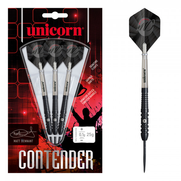 Unicorn Contender Matt Dennant 25g Steel Tip 90% Tungsten | 25 Gr.