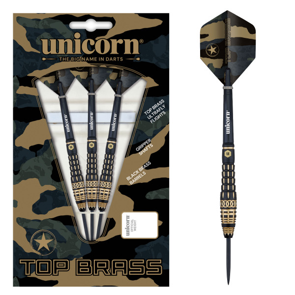 Unicorn Top Brass 4 Steel Darts | 20 Gr.