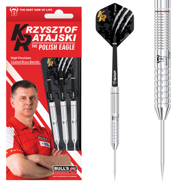 BEAZD Krzysztof Ratajski Brass Silver Steel Dart - Advanced Steeldart-Set