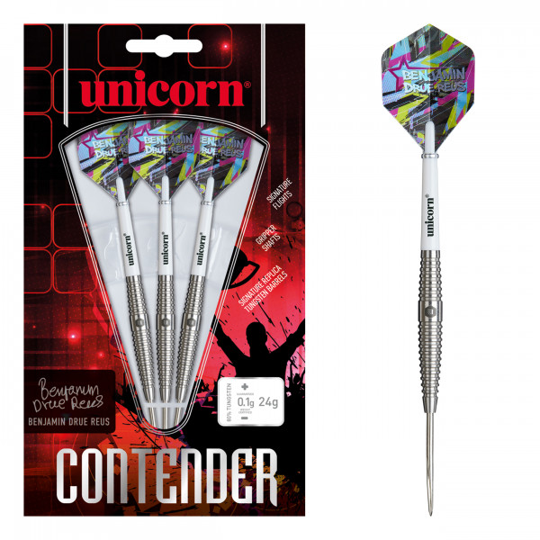 Unicorn Contender Benjamin Drue Reus 25g Steel Tip 80% Tungsten | 24 Gr.