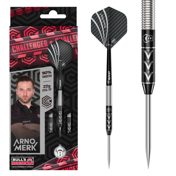 BULL'S Challenger Steel Dart Arno Merk | 22 Gr.