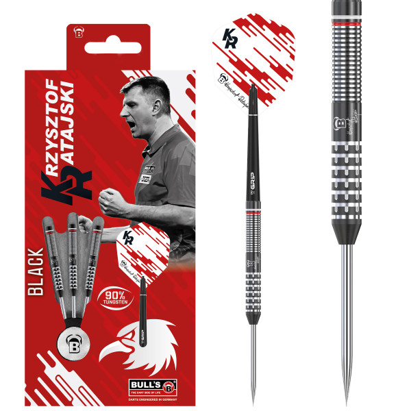 BEAZD Krzysztof Ratajski Generation 2 Black Edition Steel Dart - Professional Steeldart-Set
