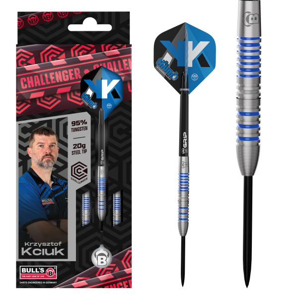 BEAZD Krzysztof Kciuk Challenger Steel Dart - Professional Steeldart-Set | 20 Gr.