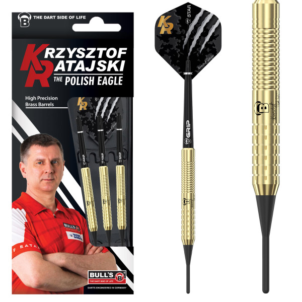 BEAZD Krzysztof Ratajski Soft Dart, Brass gold - Advanced Softdart-Set | 18 Gr.